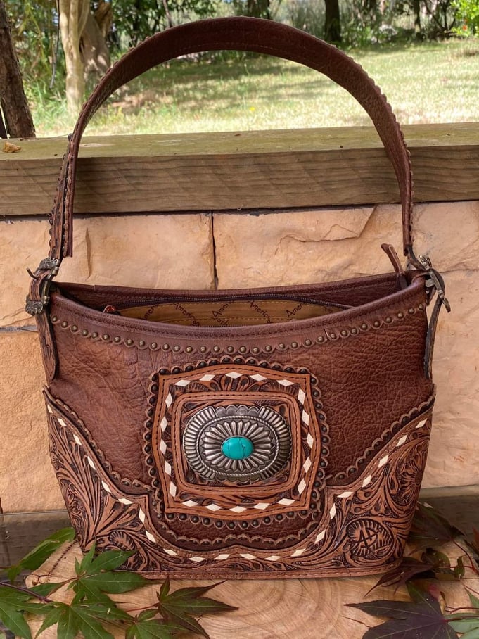 Turquoise 2024 leather purses