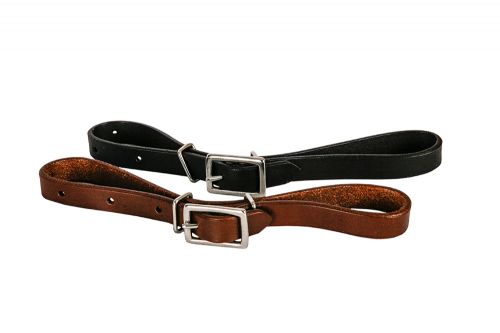 Curb Strap - Leather fully adjustable all leather curb strap