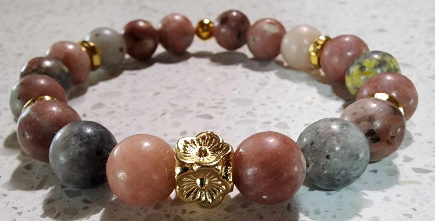 Jewellery - Genuine Semi Precious Gemstone Bracelet Pink Lepidolite