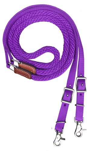 Reins -   8' Barrel/ Roping Contestant Reins Purple