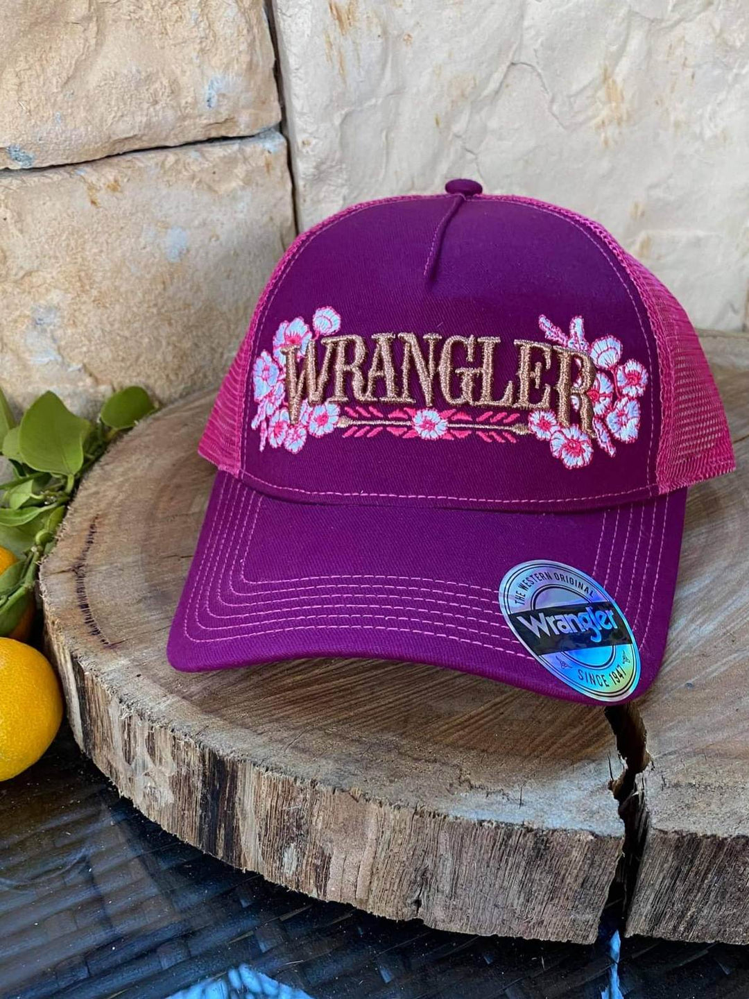 Wrangler Ladies Heather Trucker Cap Plum