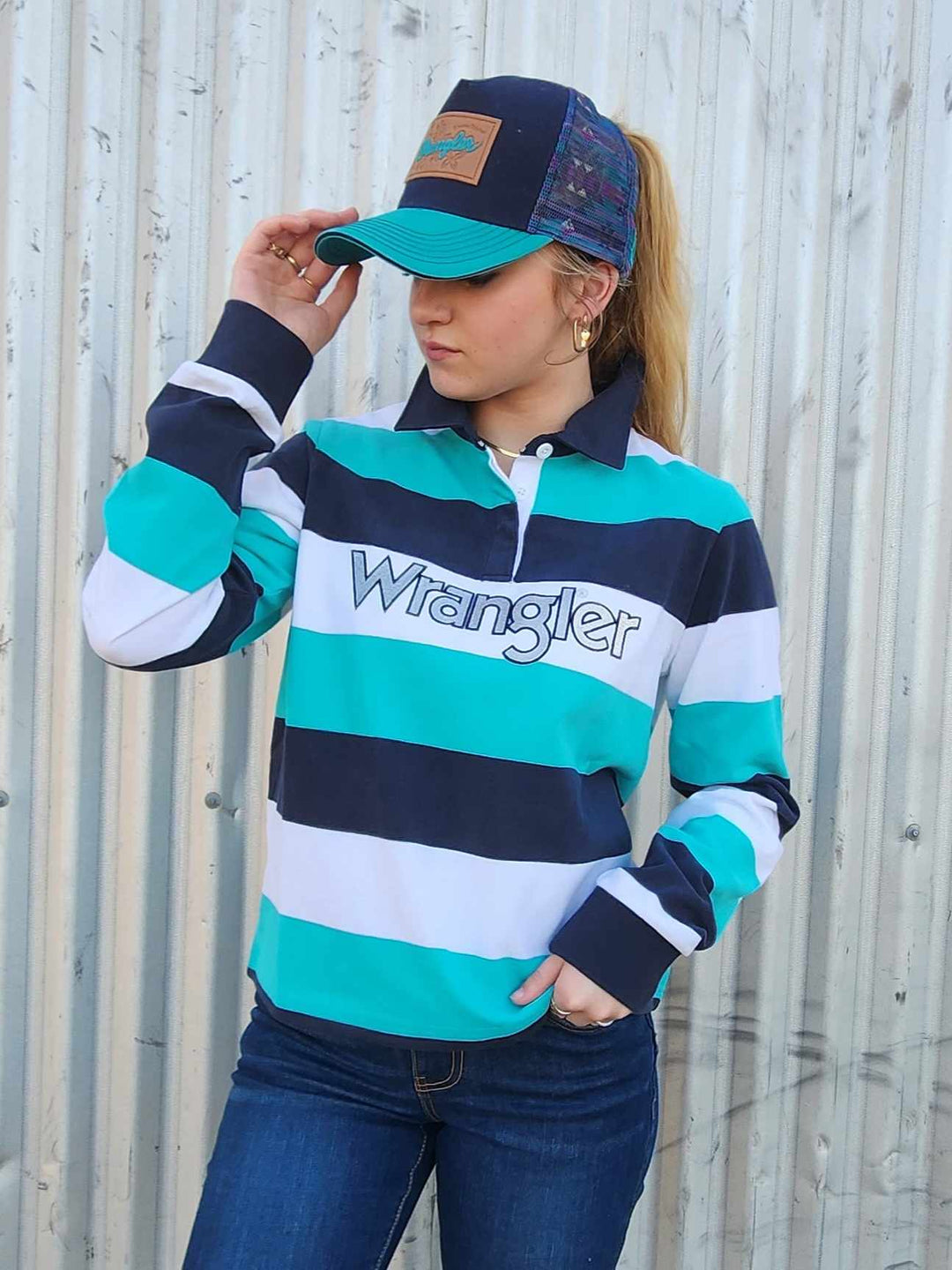 Wrangler Brianna Logo Rugby Top