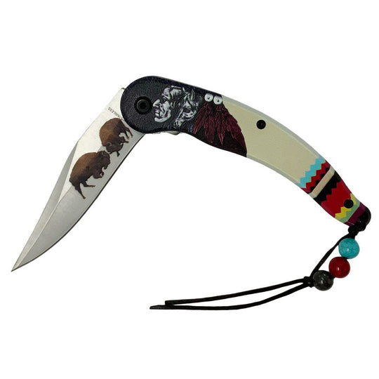 Knive - Indian Buffalo Print Pocket Knife Gift Pack