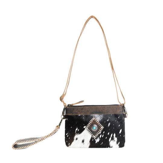 Western Hide & Leather Embossed  Crossbody