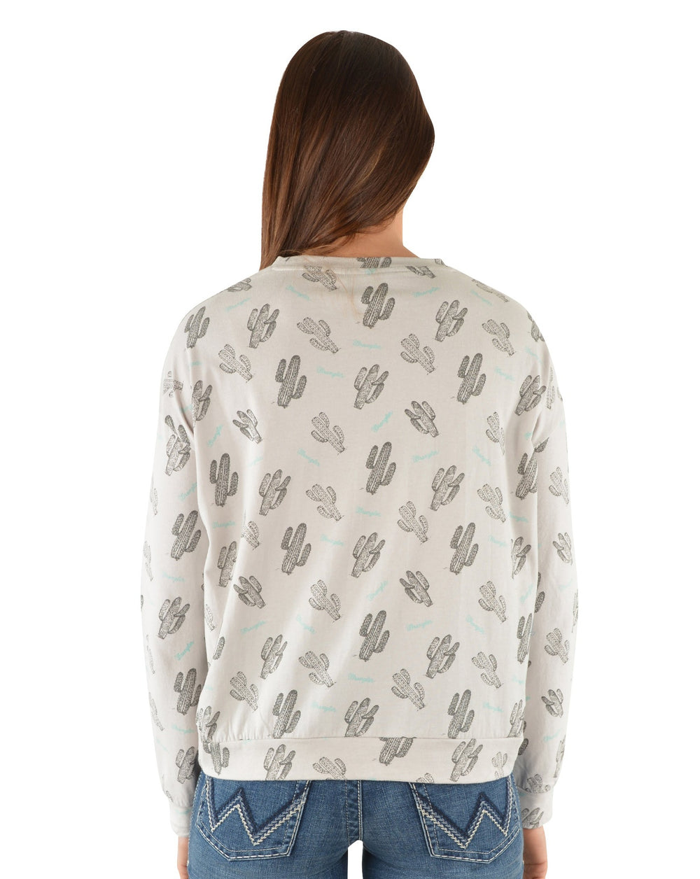 Wrangler Western Bonnie Cactus Long Sleeve Tee