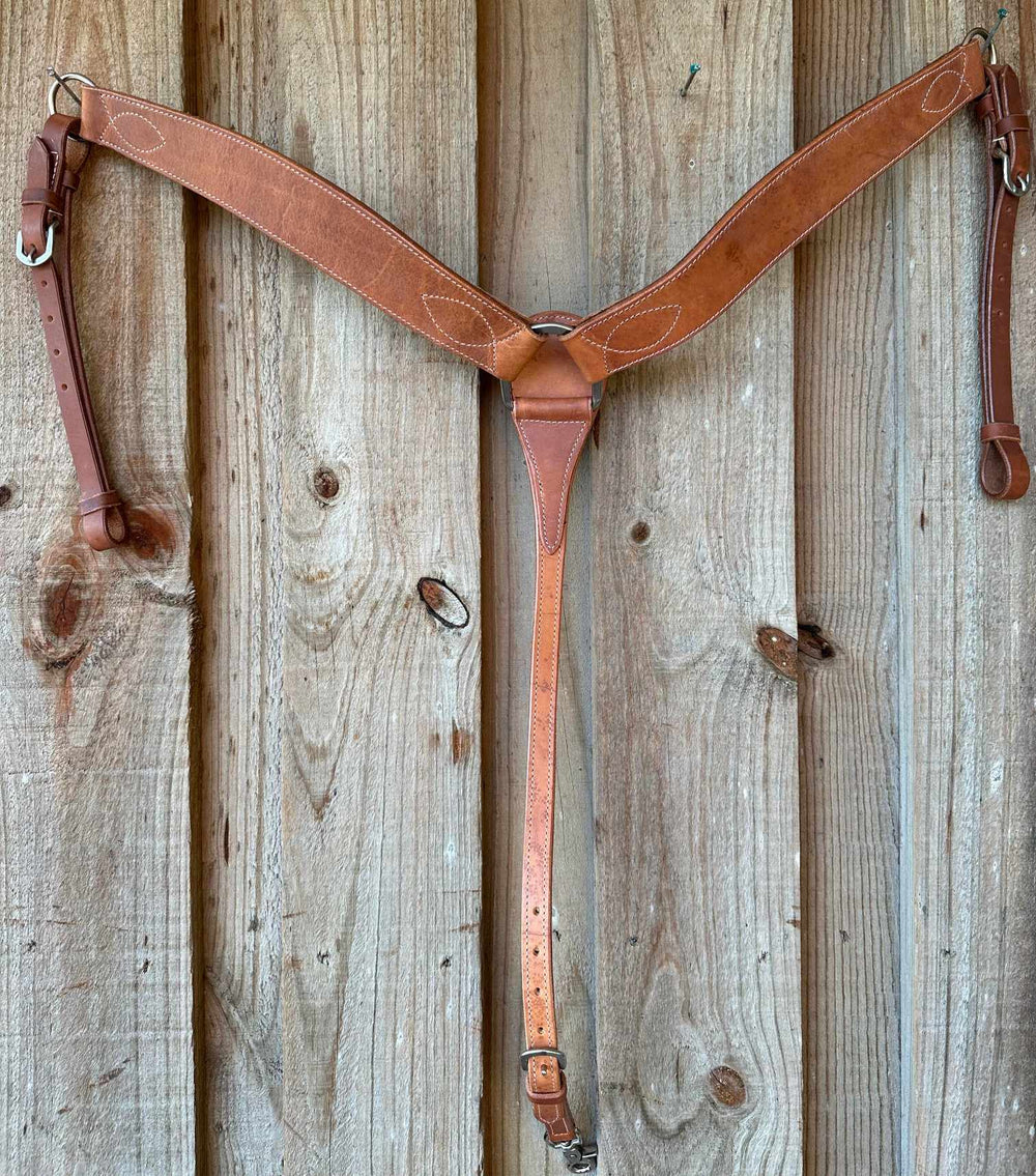 Breastcollar - Harness Oiled leather Ranch breastplate