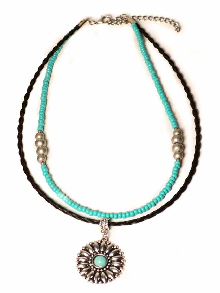 Jewellery - Genuine HH Western Necklace Navajo Sunflower