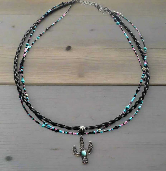 Jewellery - Genuine HH Western Necklace Midnight Cactus