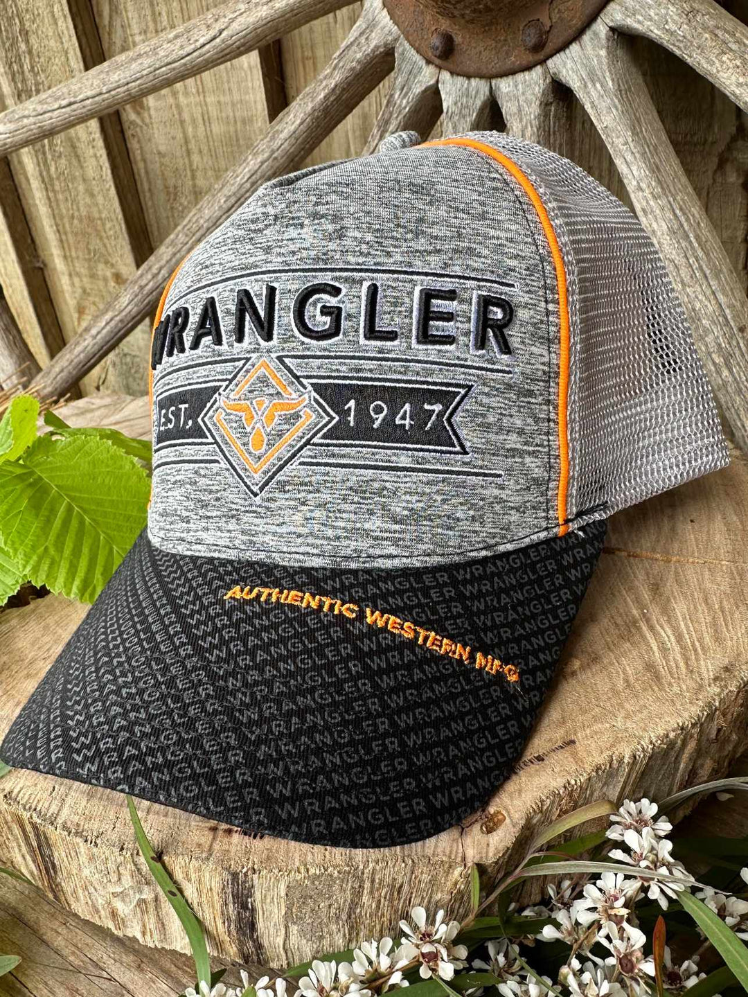 Wrangler Mens Franco Cap Charcoal Marle