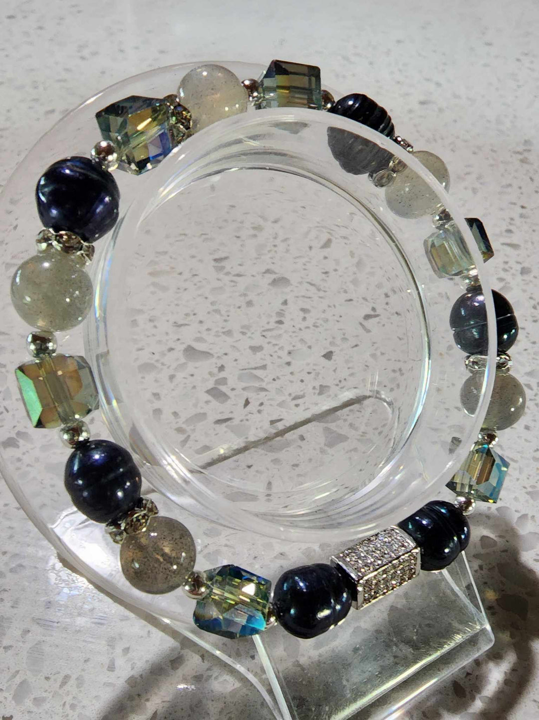 Jewellery - Genuine Semi Precious Gemstone & Freshwater Pearl Bracelet