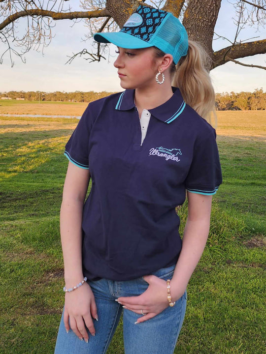 Wrangler Ladies Gerry Polo Top Navy