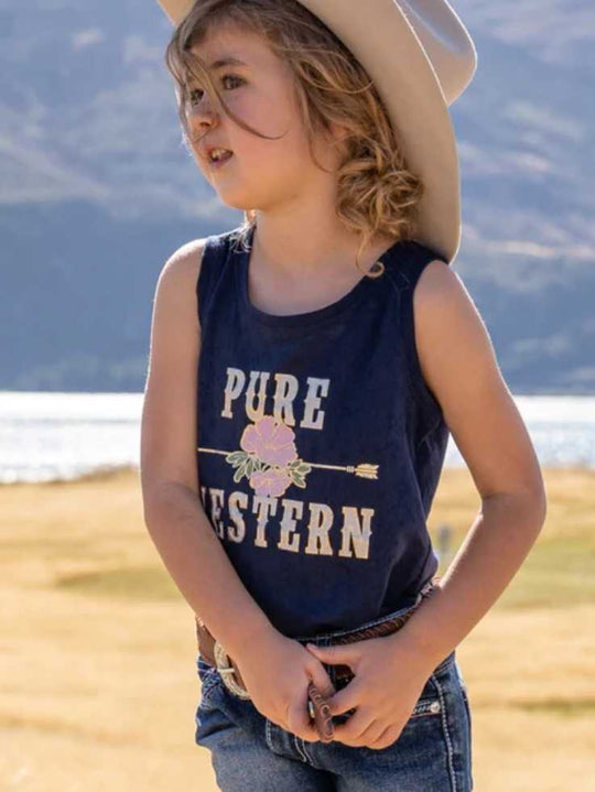 Top - Girls Pure Western Harriett Singlet  Size 8 or 12