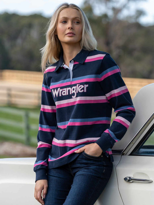 Wrangler Jada Logo Rugby Top