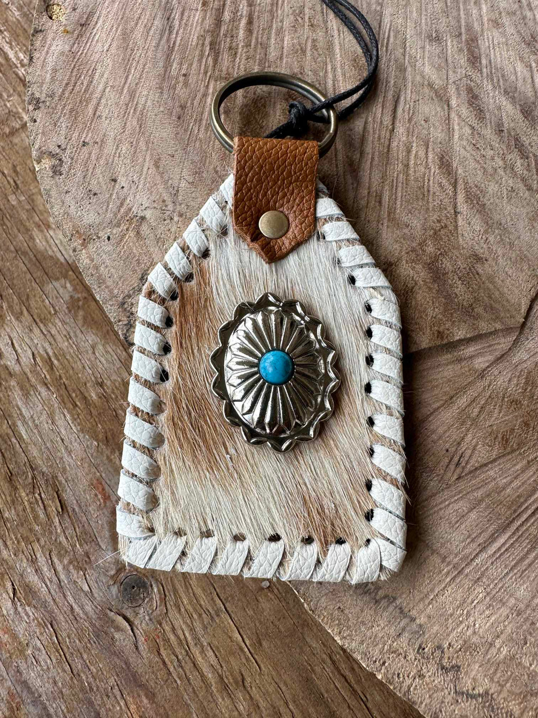 Key Ring -   Leather Charm or Key Ring