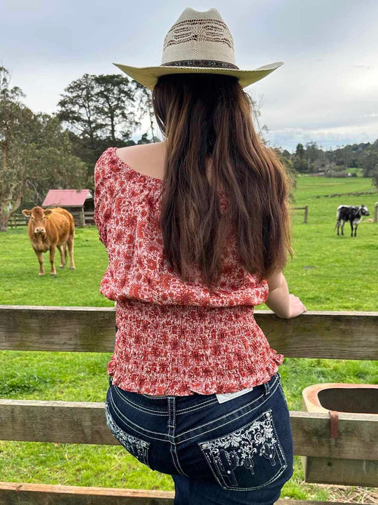 Wrangler Western Montana Blouse Shirt top