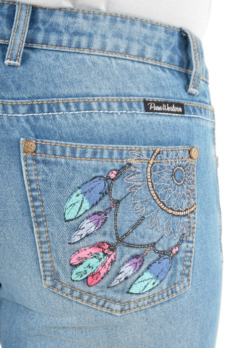 Pure Western Sunny Dreamcatcher Bootcut 34" Leg Jeans