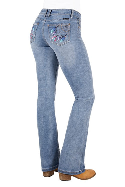 Pure Western Sunny Dreamcatcher Bootcut 34" Leg Jeans