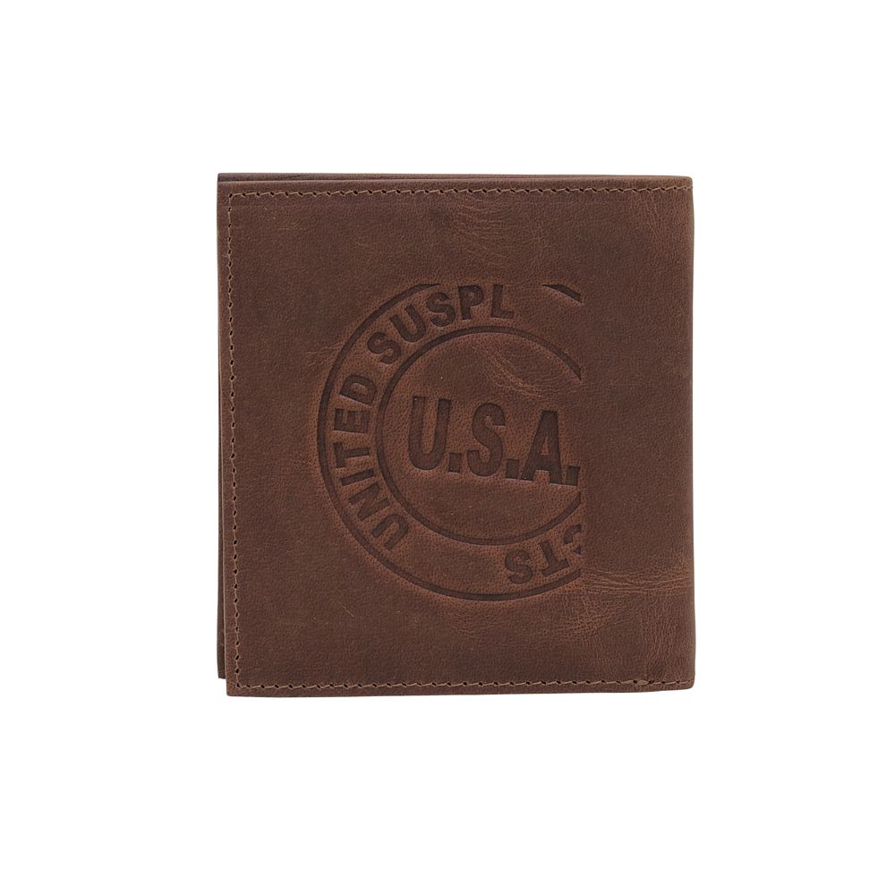 Western  Leather  Bi Fold Wallet