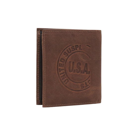 Western  Leather  Bi Fold Wallet