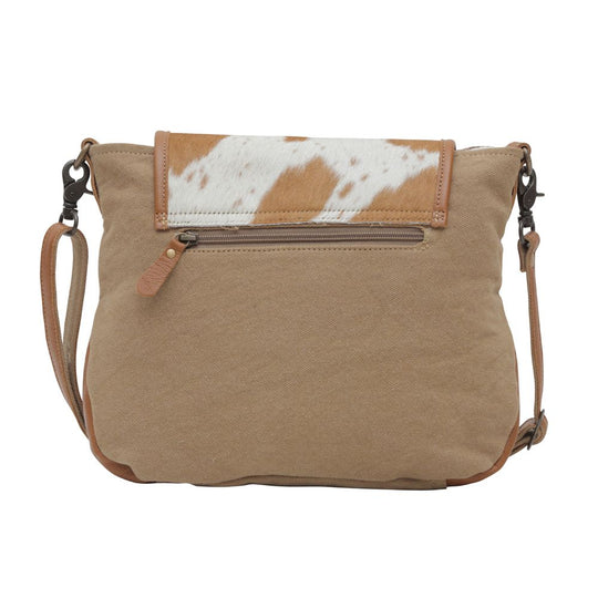 Western Hide Recycled Canvas Tribal Print Crossbody