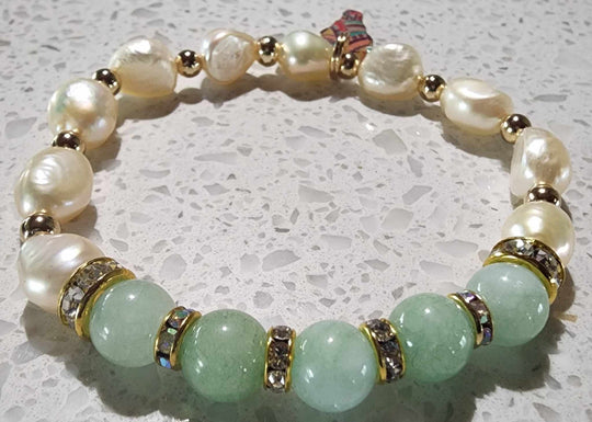 Jewellery - Western Semi Precious Gemstone & Freshwater Pearl Bracelet