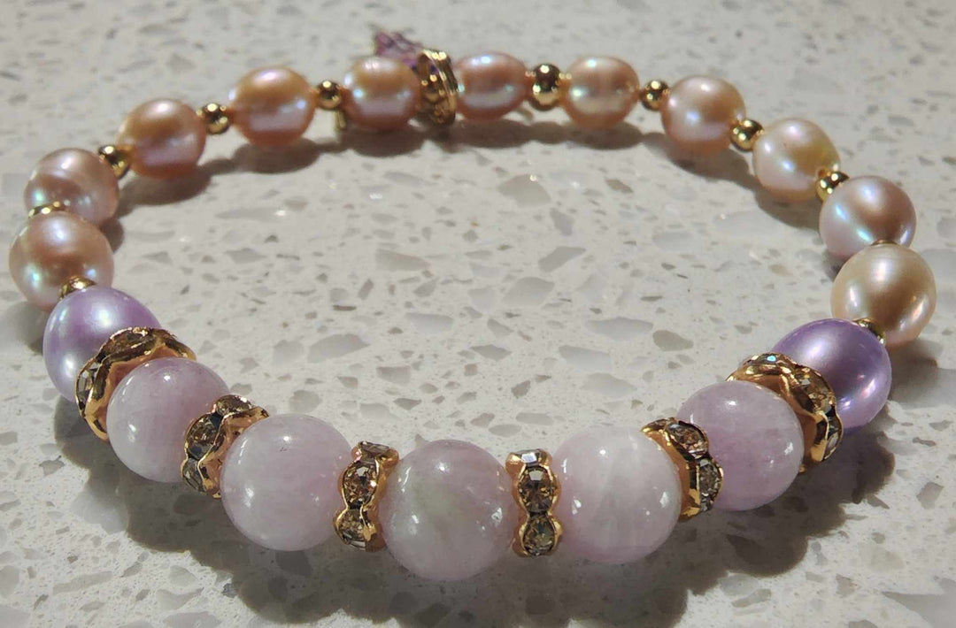 Jewellery - Western  Semi Precious Gemstone & Freshwater Pearl Bracelet