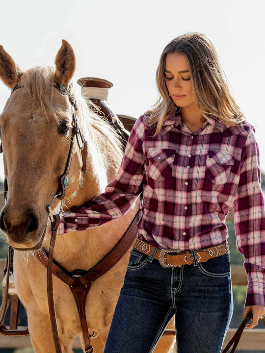 Pure Western Ladies Shakia Cotton Shirt Size 12 or 14