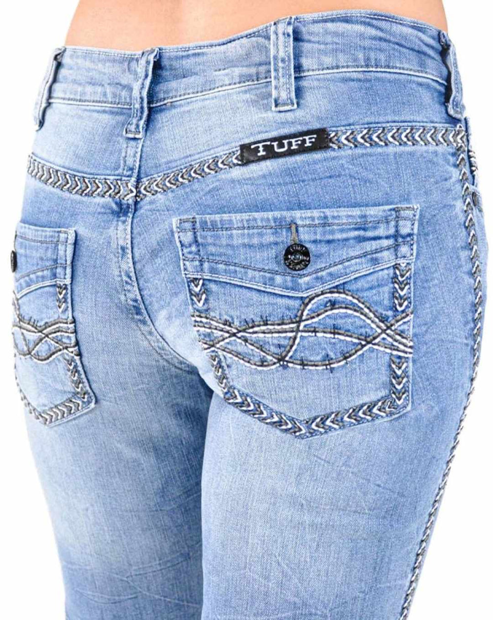 Cowgirl Tuff Zig Zag Flare Tuff Flex Jeans