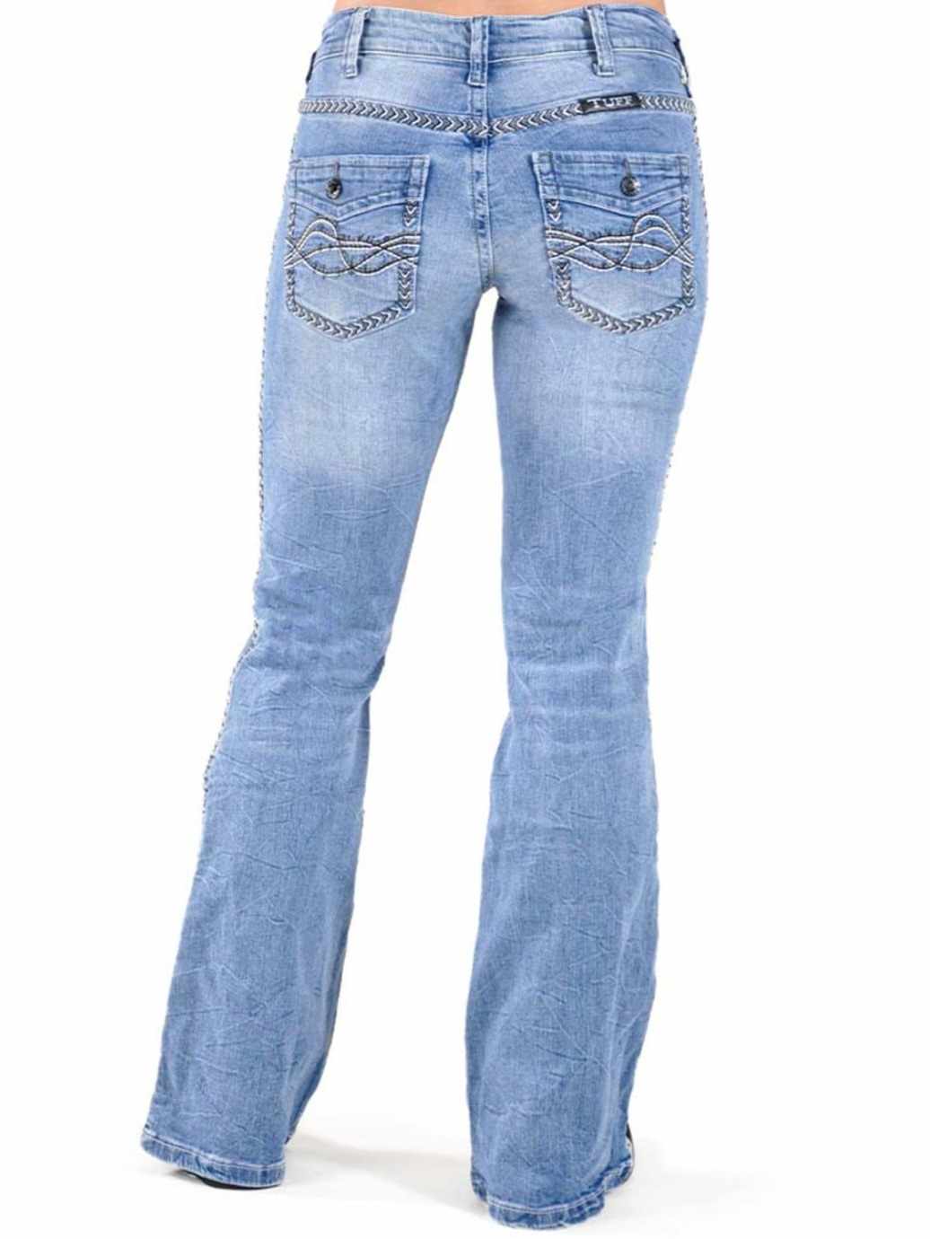 Cowgirl Tuff Zig Zag Flare Tuff Flex Jeans