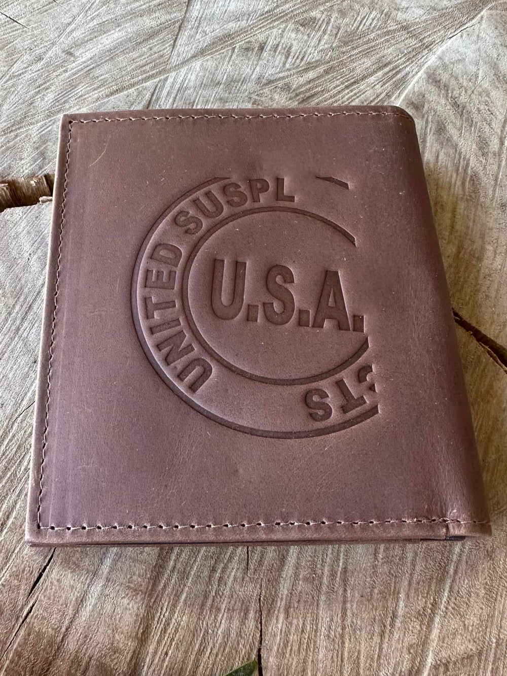 Western  Leather  Bi Fold Wallet