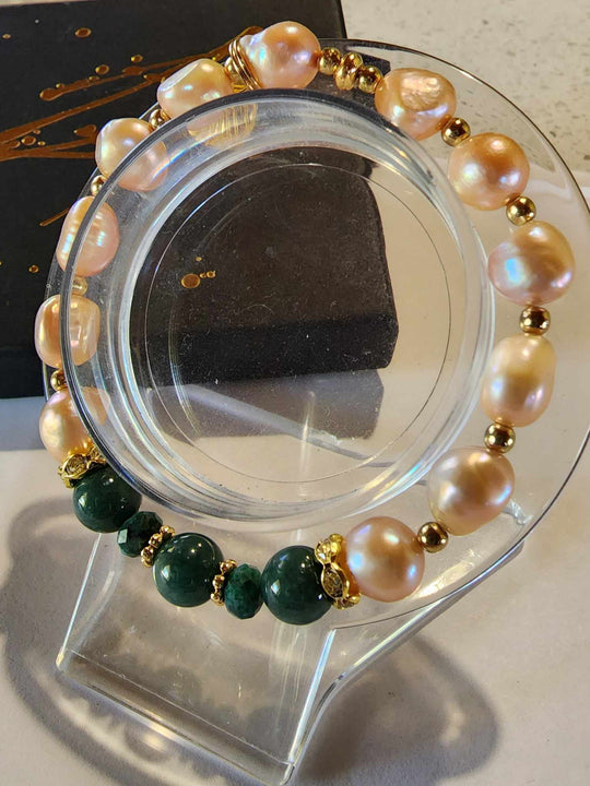 Jewellery - Genuine Multi Freshwater Pearls & Jade