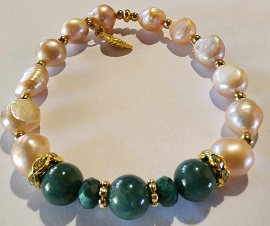 Jewellery - Genuine Multi Freshwater Pearls & Jade