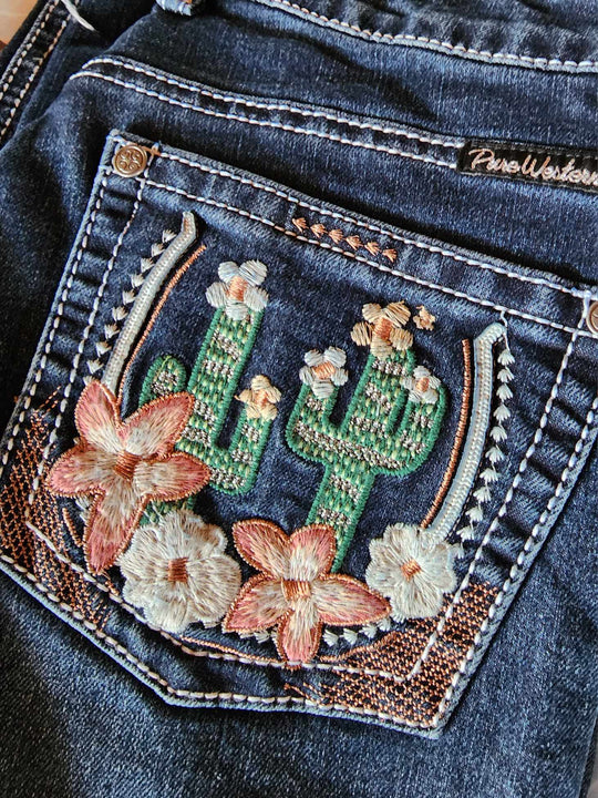 Pure Western ZOE Cactus Bootcut 34" Leg Jeans