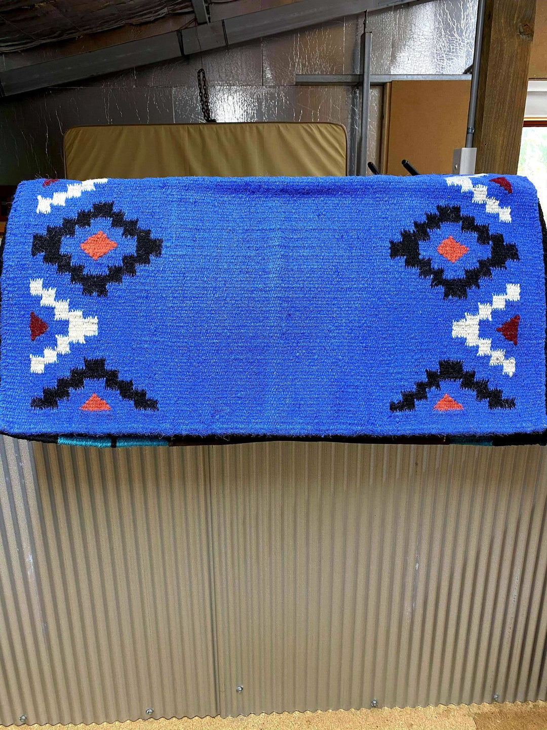 Western Show Wool Blanket Royal Blue 33 x38