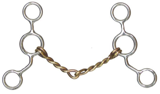 Bits - Junior Cowhorse Twisted Copper Bit   5 "