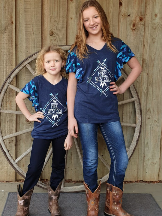 Tee - Girls Pure Western Alice Top Size 6,  8