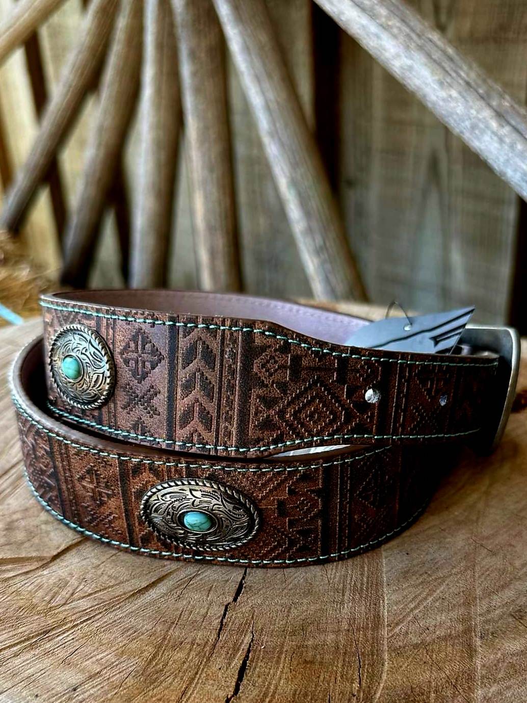 Pure Western Albion Concho  Belt