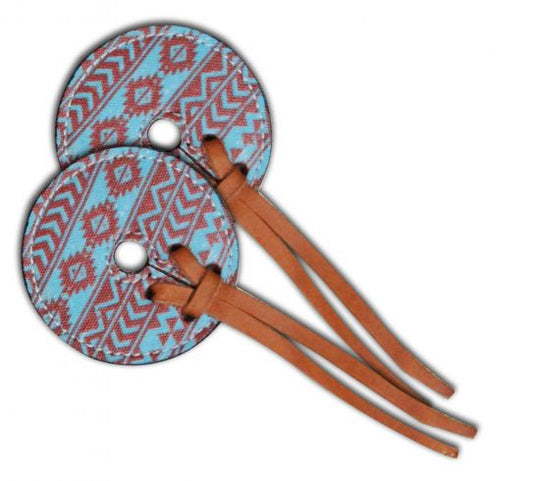 Bit Guard - Teal and brown Navajo diamond Bit Guards