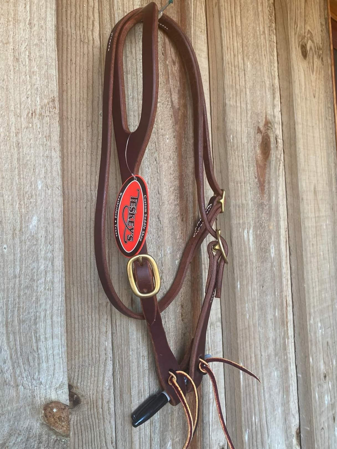 Western Bridle One Ear Oiled with Throat Lash Harness Leather USA Made