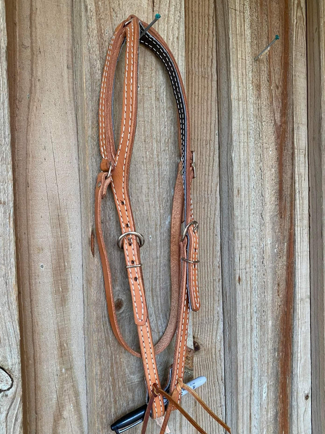 Western Bridle One Ear - LIGHT OIL ONE EAR HEADSTALL WITH THROAT LATCH