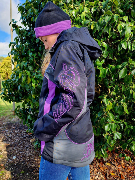 Bullzye Waterproof Carla Jacket Black Purple