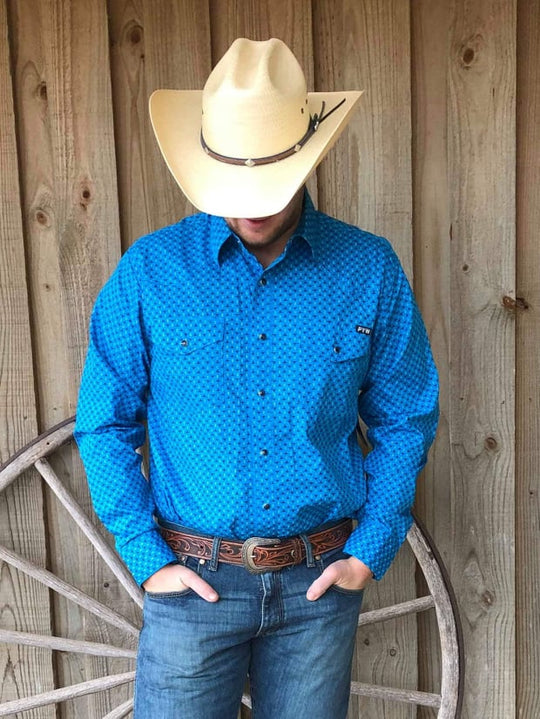 Shirt - Mens Pure Western Davies Cotton Shirt XL or 2XL