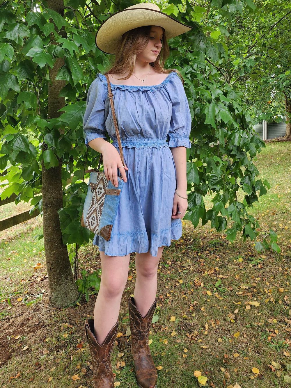 Dress - Summer Breeze Denim Western Dress