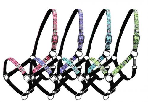 Halter - Aztec Print Nylon Horse Size Halter