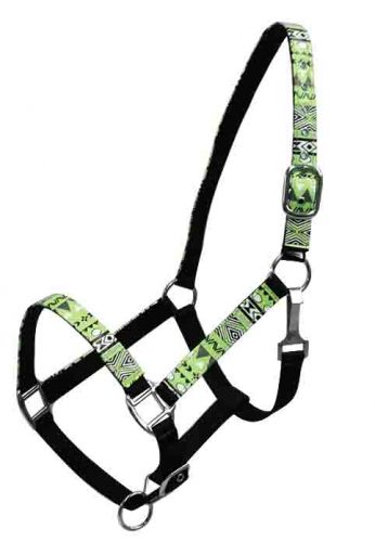 Halter - Aztec Print Nylon Horse Size Halter