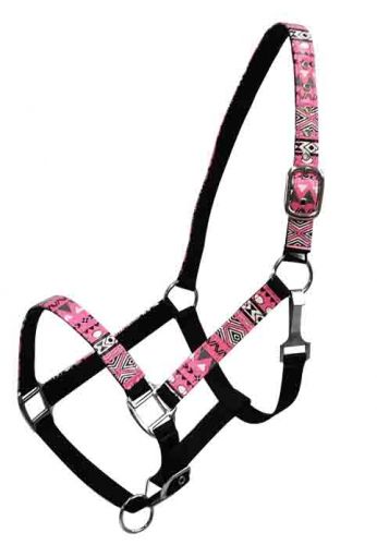 Halter - Aztec Print Nylon Horse Size Halter