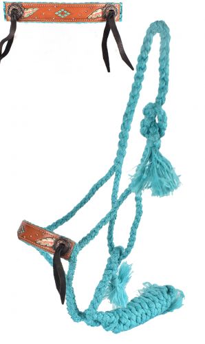 Halter - Mule Tape Cowboy Knot Rope Halter