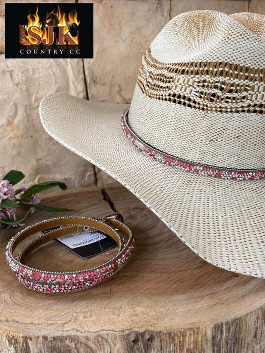 Pure Western Bridge Pink Hat Band