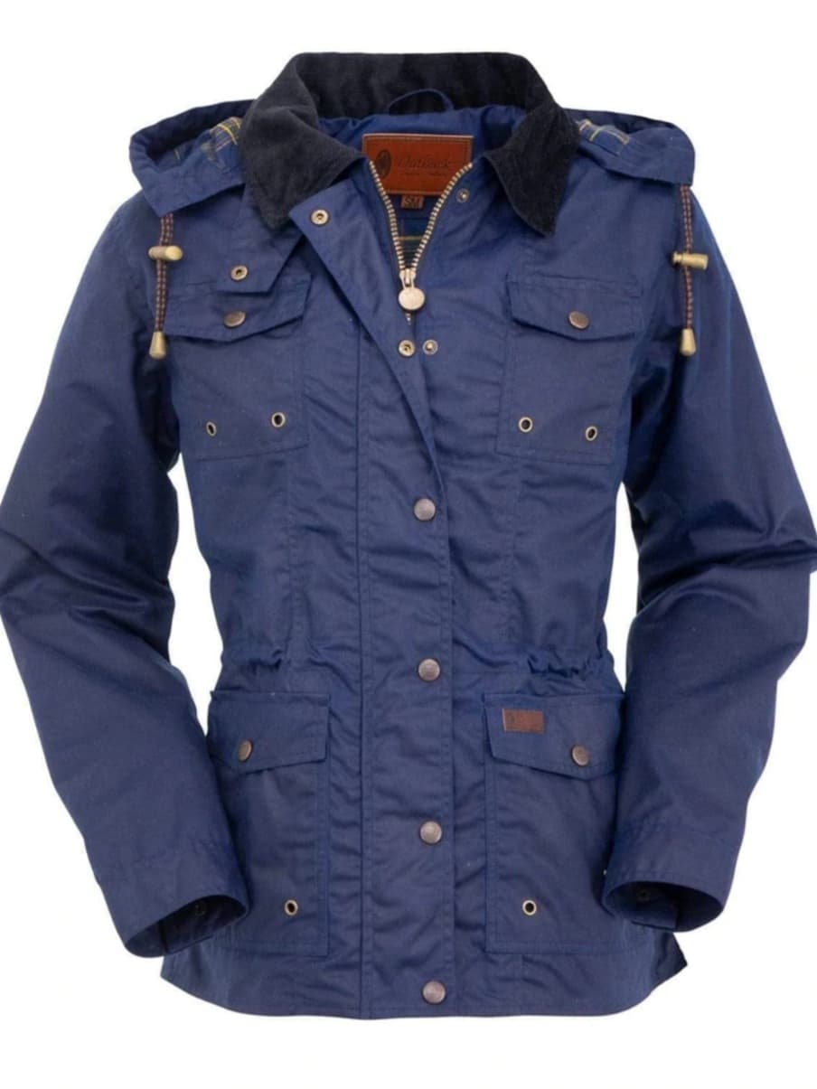 Outback Jillaroo Navy Oilskin Jacket