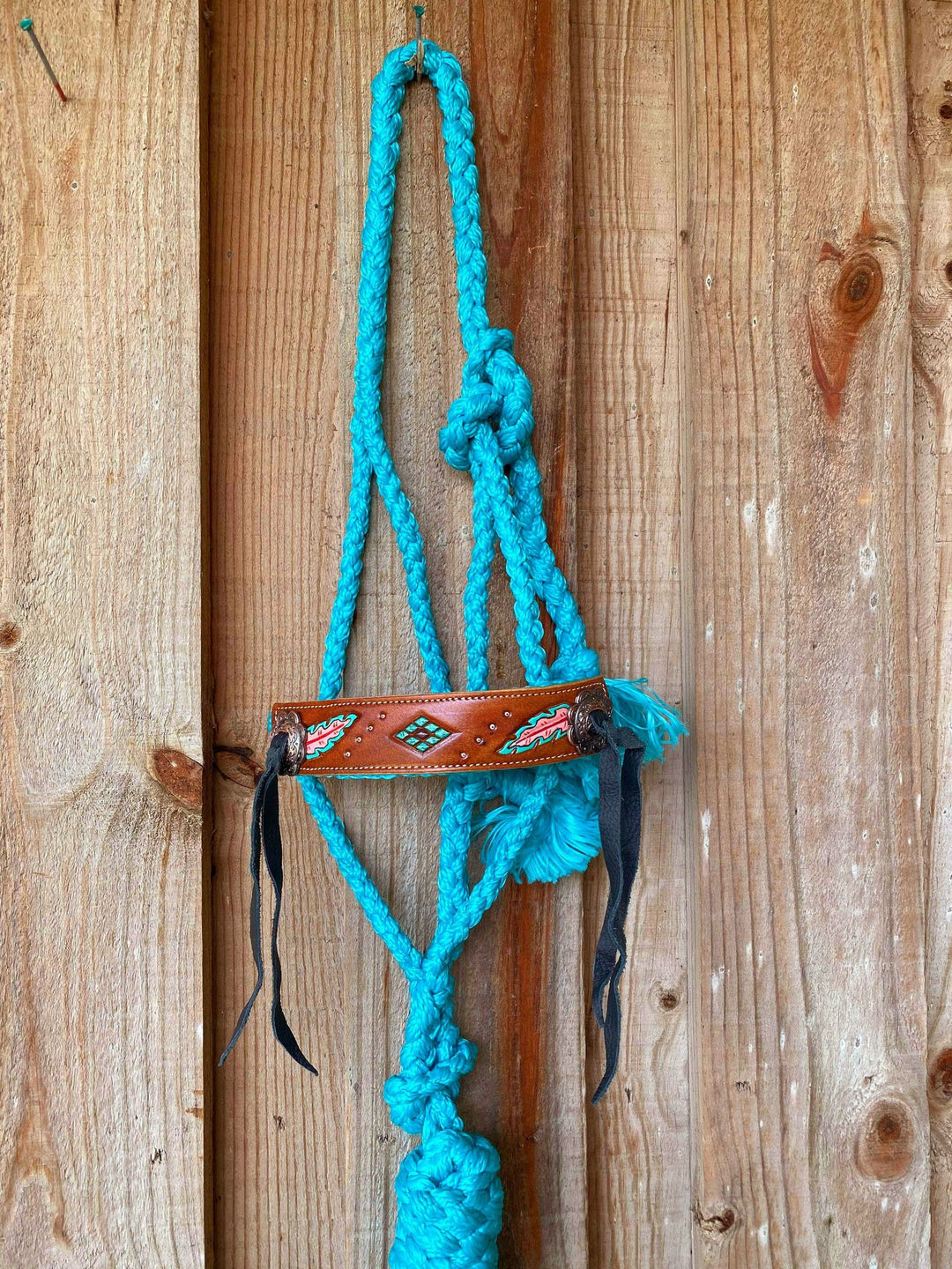 Halter - Mule Tape Cowboy Knot Rope Halter